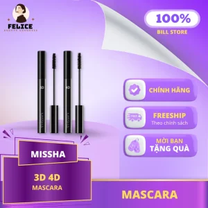 💄 Missha 3D & 4D Mascara – Bí Quyết Cho Hàng Mi Cong Dày Hoàn Hảo