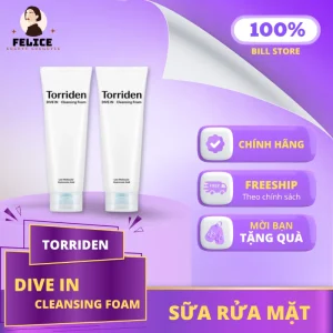 Sữa Rửa Mặt Torriden Dive-In Cleansing Foam Chính Hãng Cấp Ẩm