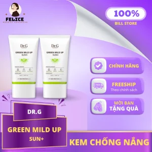 Kem Chống Nắng Dr.G Green Mild Up Sun+ Chính Hãng Cho Da Nhạy Cảm