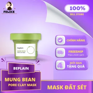 Mặt Nạ Đất Sét Beplain Mung Bean Se Khít Lỗ Chân Lông