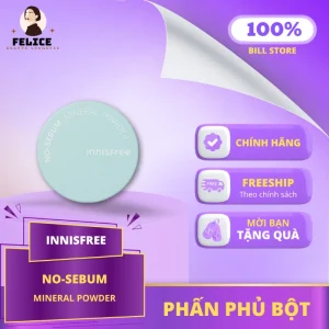 Phấn Phủ Innisfree No-Sebum Mineral Powder Kiềm Dầu Mịn Da