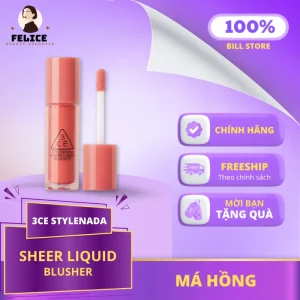 Má Hồng Lỏng 3CE Stylenanda Sheer Liquid Blusher Tự Nhiên