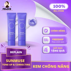 Kem Chống Nắng Beplain Sunmuse Tone Up & Correcting Sáng Da